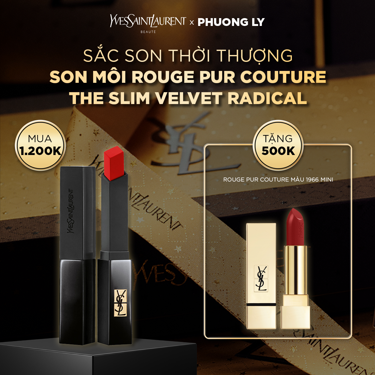 [PLY] Son môi Rouge Pur Couture The Slim Velvet Radical