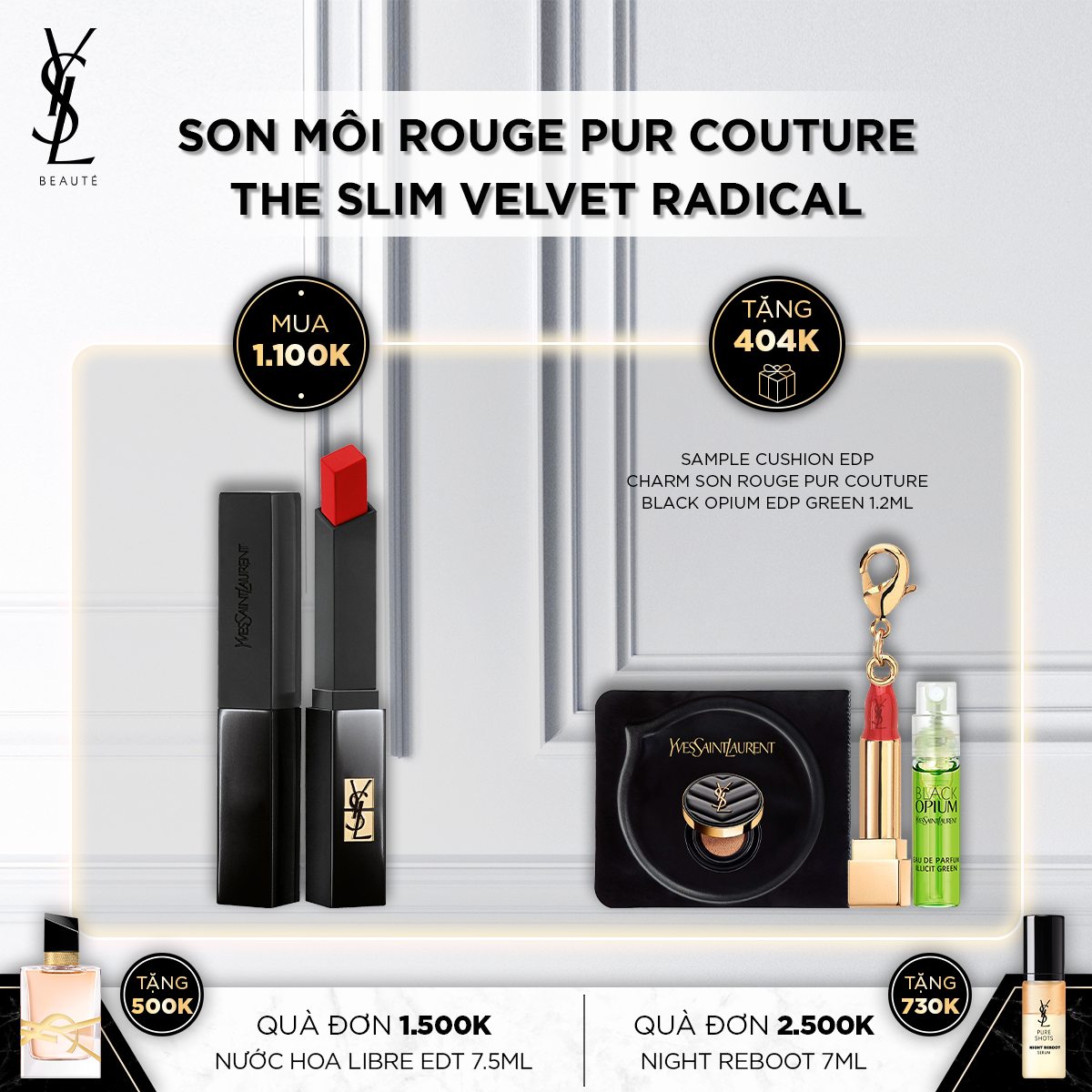 Son Môi Lì Rouge Pur Couture The Slim Velvet Radical