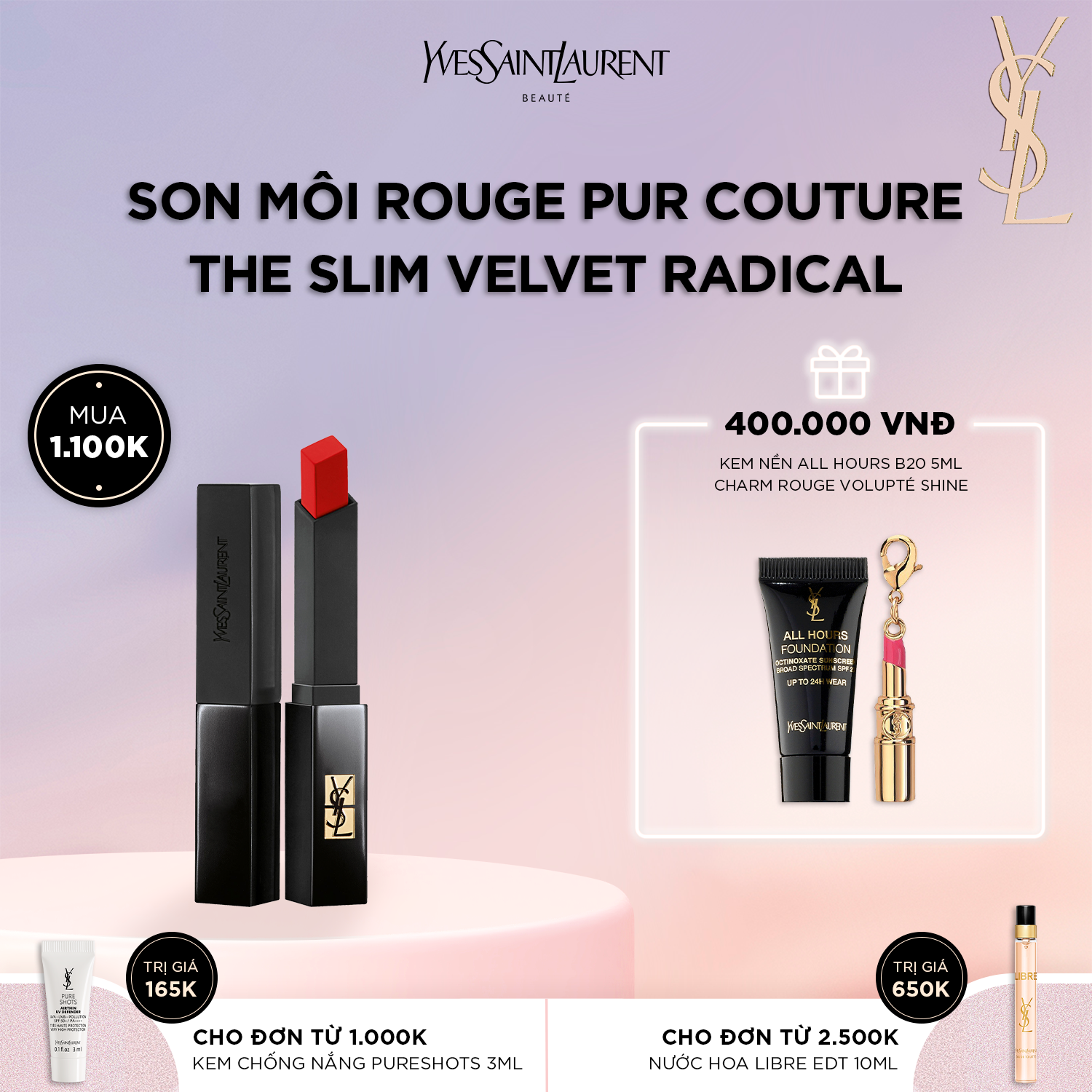 [FD] Son môi Rouge Pur Couture The Slim Velvet Radical