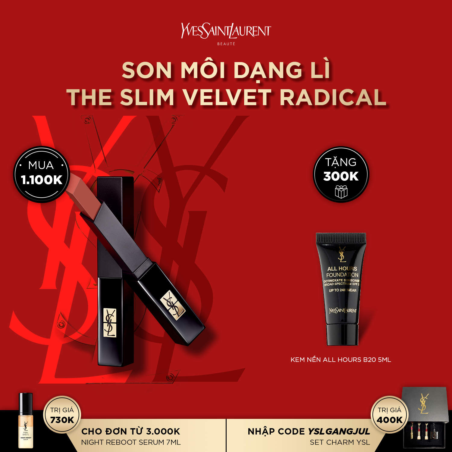 [LIPS] Son môi Rouge Pur Couture The Slim Velvet Radical