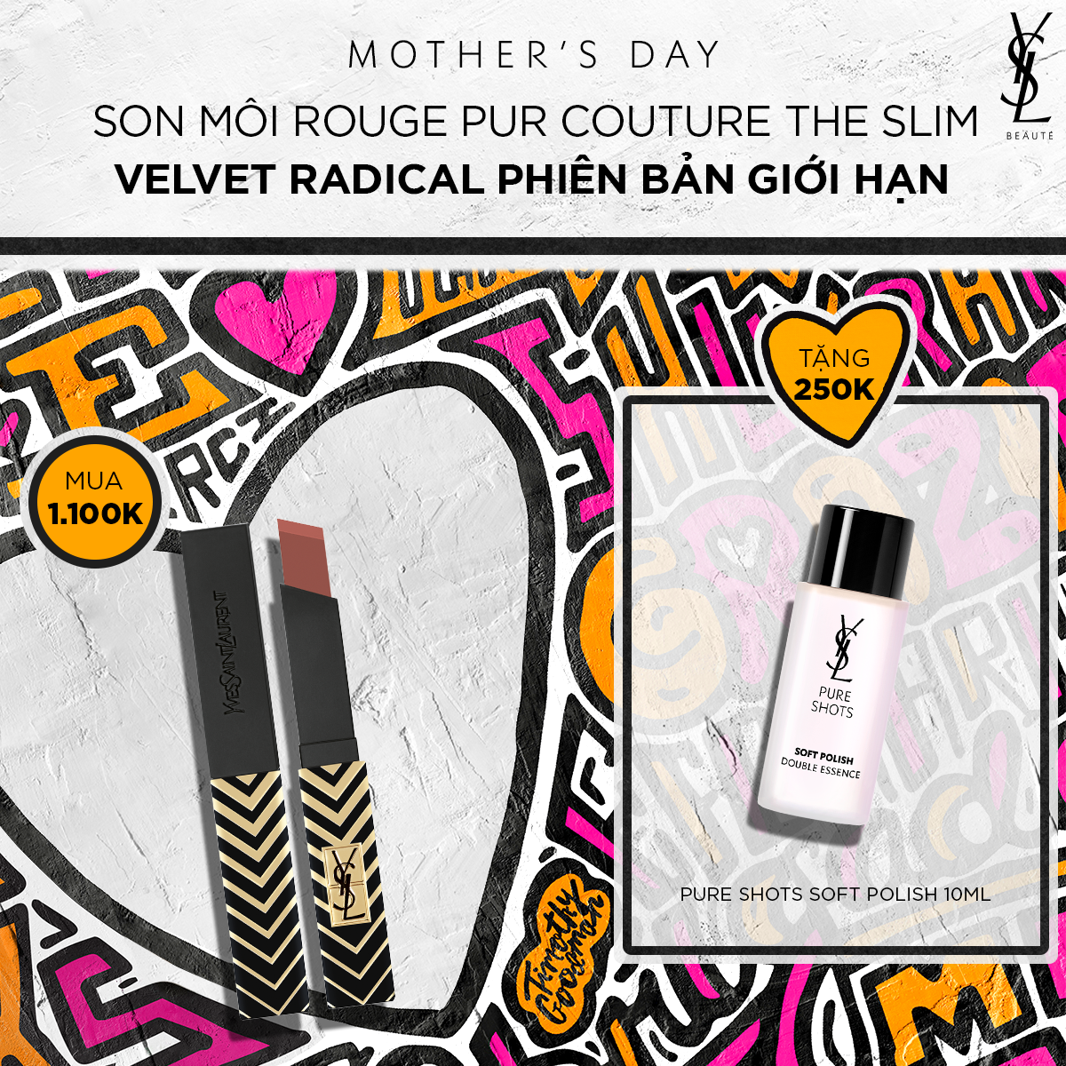 [MAY] Son môi Rouge Pur Couture The Slim Velvet Radical OS 2023