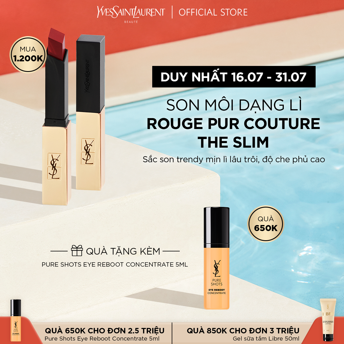 [JUL] Son Môi Dạng Lì Rouge Pur Couture The Slim
