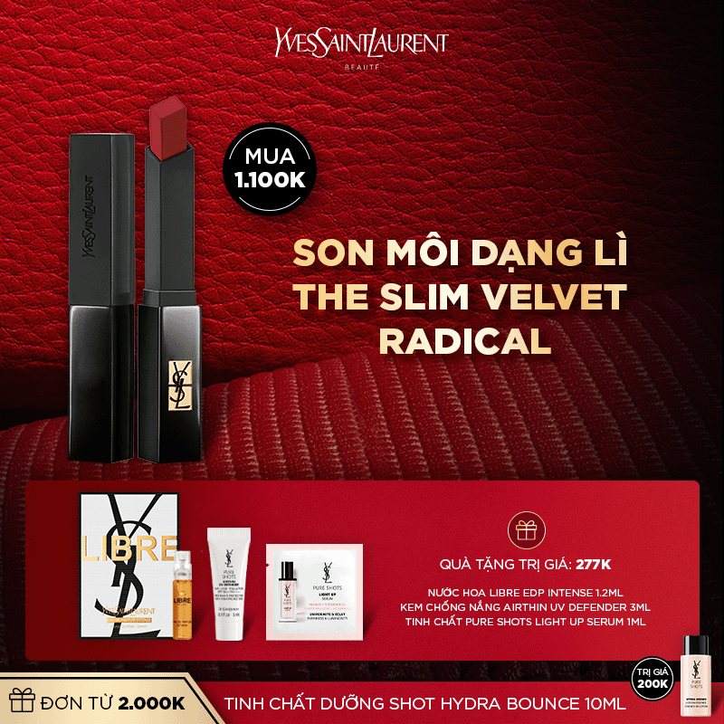 [CNY] Son môi Rouge Pur Couture The Slim Velvet Radical