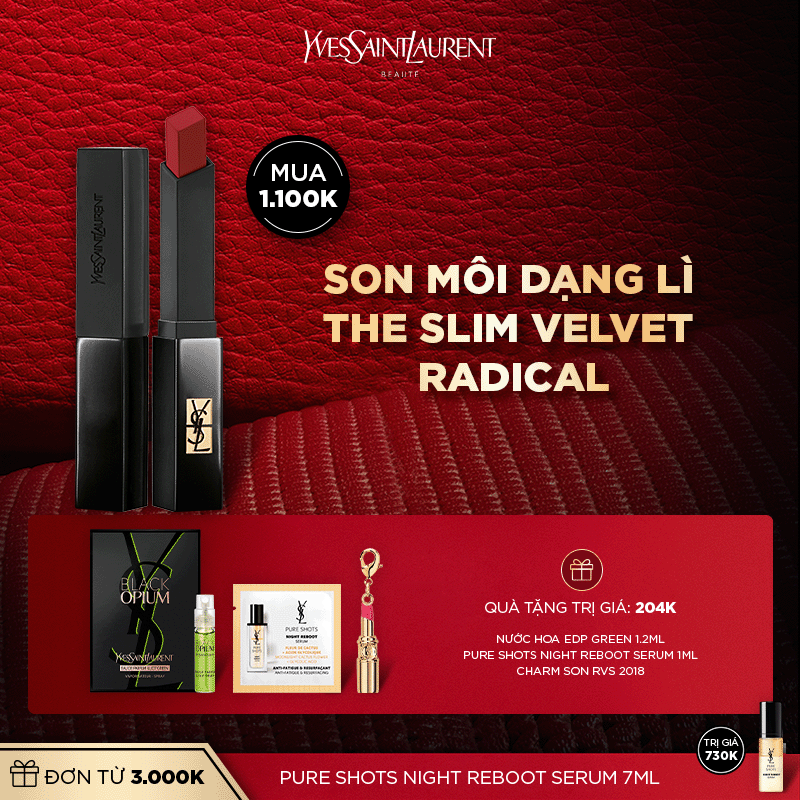 [BTS] Son môi Rouge Pur Couture The Slim Velvet Radical