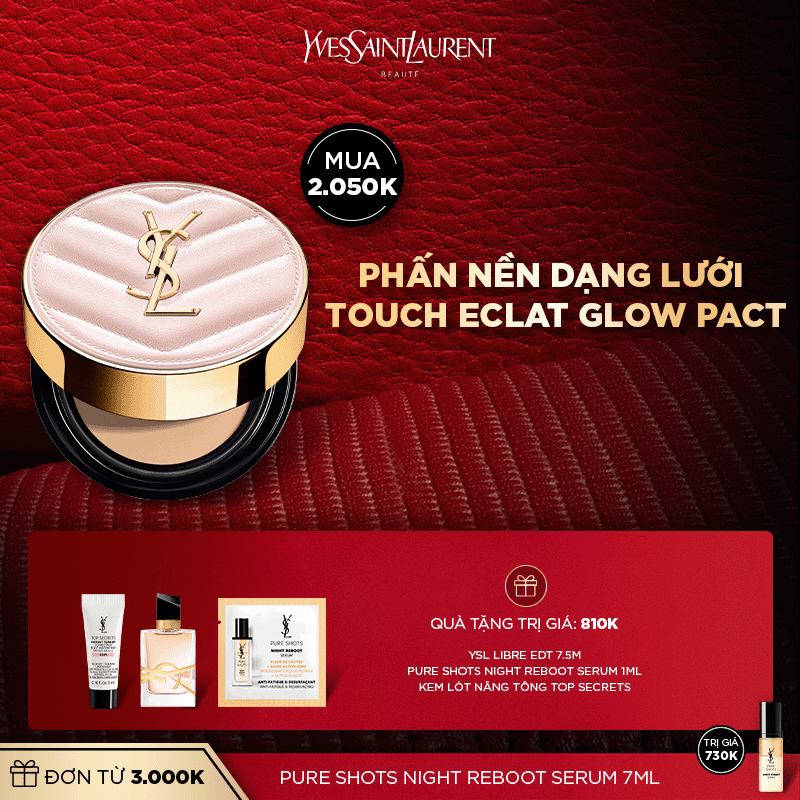 [BTS] Cushion dạng lưới Touche Éclat Glow Pact