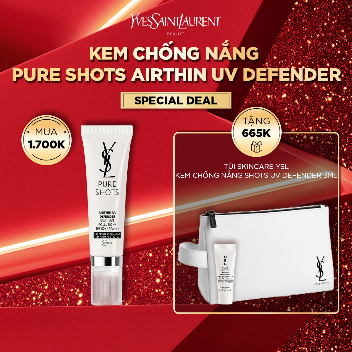 [NY1] Kem chống nắng Pure Shots Airthin UV Defender