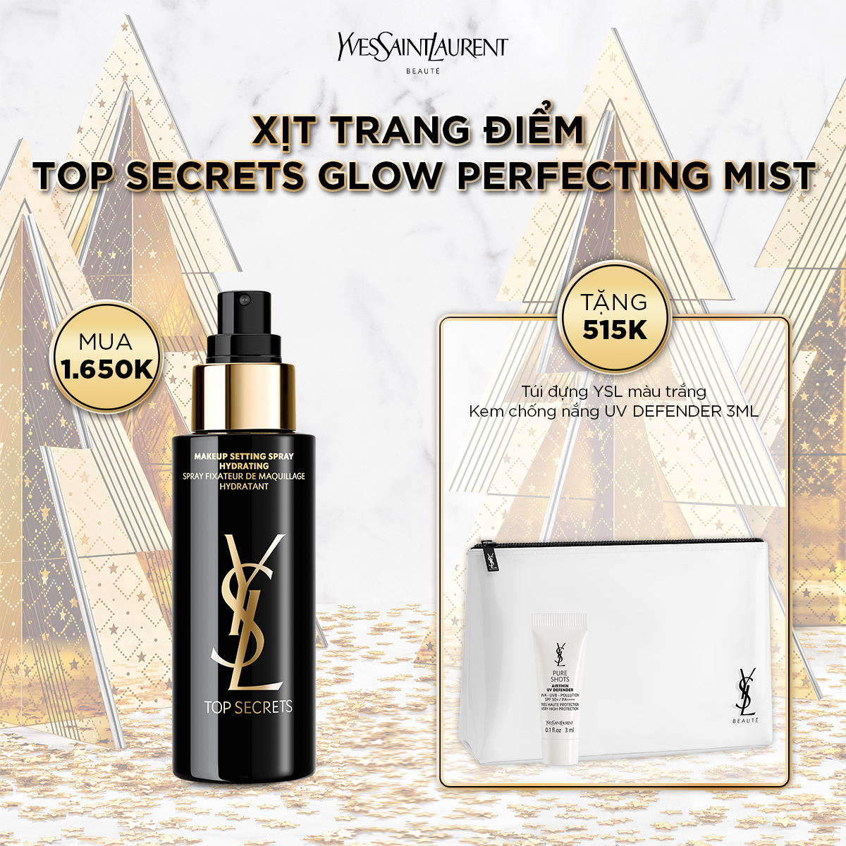 [HP] Xịt trang điểm Top Secrets Glow Perfecting Mist