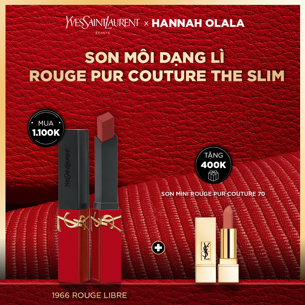 [AUGHN] Son thỏi dạng lì Rouge Pur Couture The Slim phiên bản giới hạn