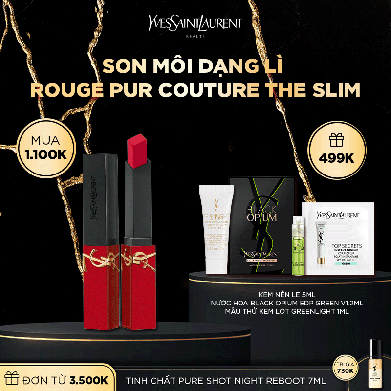 [OCT] Son thỏi dạng lì Rouge Pur Couture The Slim phiên bản giới hạn
