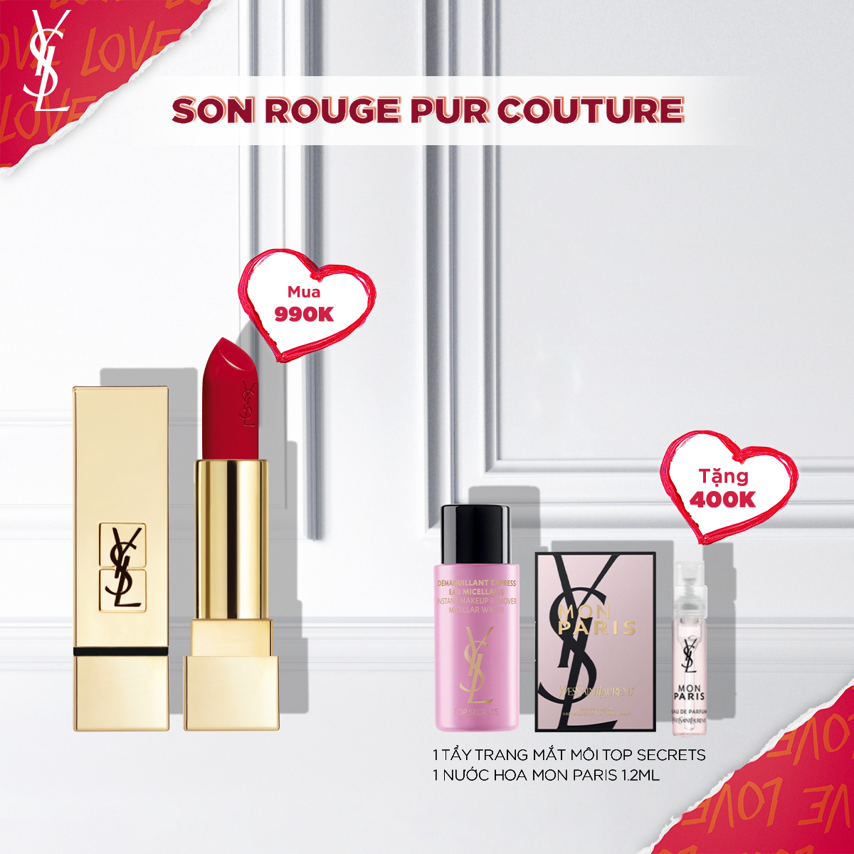 Set Son môi Rouge Pur Couture