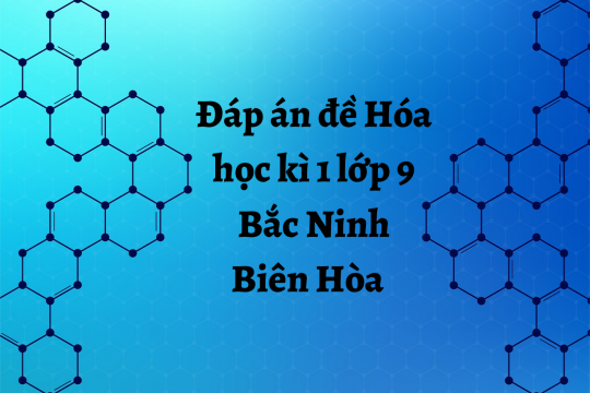 Chữa đề thi học kì 1 môn hóa lớp 9 tỉnh Bắc Ninh và TP. Biên Hòa