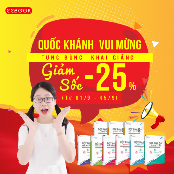 “Mừng tựu trường - ưu đãi ngập đường” giảm sốc tới 25% khi mua sách Đột phá 8+