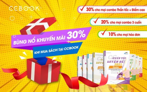 Tổng hợp chương trình khuyến mại tháng 3 lên tới 30% tại CCBOOK