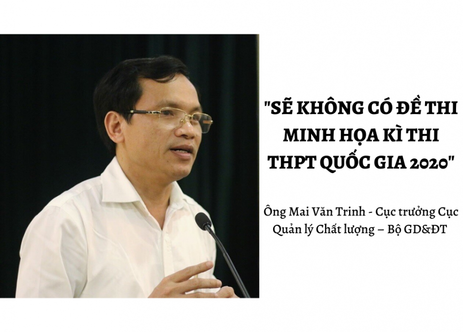 Kì thi THPT Quốc gia 2020: Sẽ không có đề thi minh họa