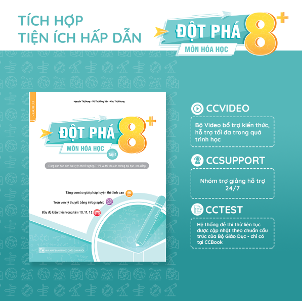 Sách Đột phá 8+ môn Hóa học (Tập 2) bản mới nhất được tích hợp tiện ích hiện đại 4.0