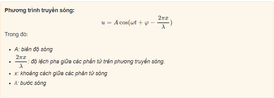 Tốc độ truyền sóng cơ phụ thuộc vào những yếu tố nào?