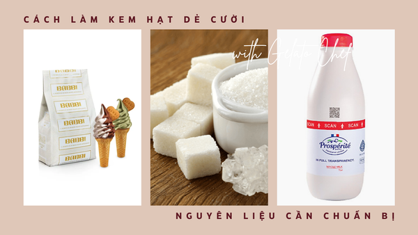 nguyên liệu kem hạt dẻ