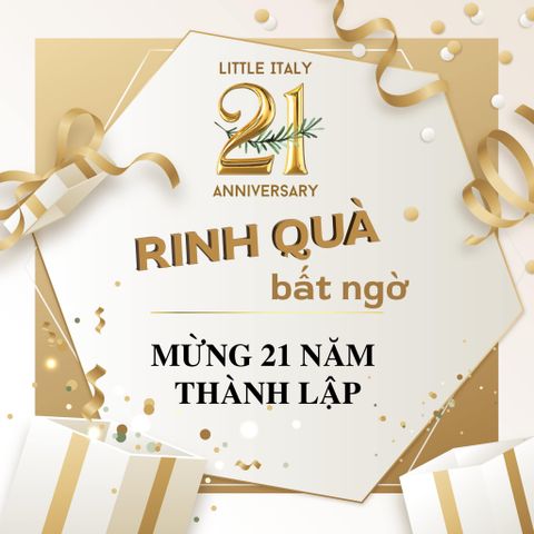 Thưởng thức ẨM THỰC Ý, RING QUÀ bất ngờ  cùng LITTLE ITALY