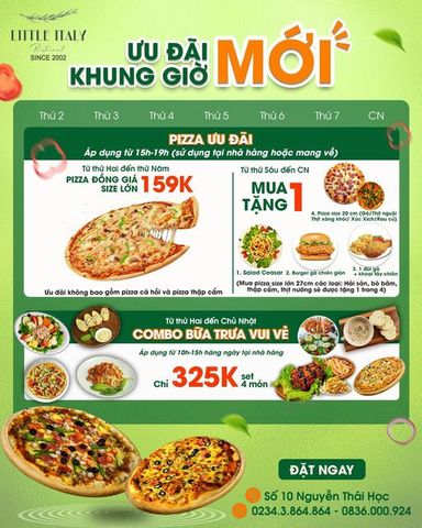 PIZZA CHUẨN Ý – MÓN ĂN MÊ LY