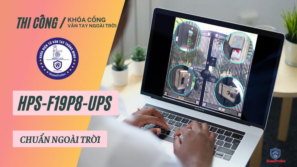 Lắp khóa cổng vân tay cho nhà trọ anh Hải quận Phú Nhuận