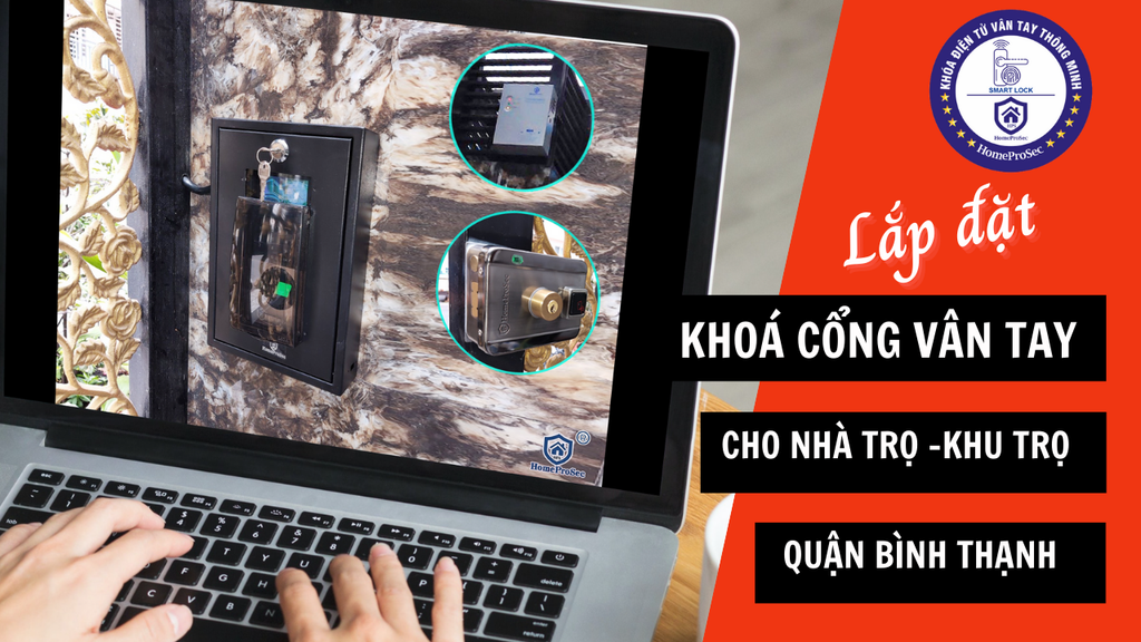 Lắp đặt khóa cổng vân tay cho nhà trọ quận Bình Thạnh