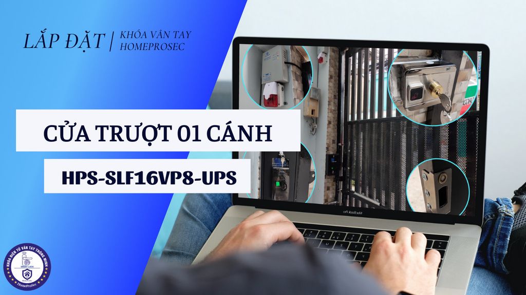 Lắp đặt khóa cổng vân tay cho nhà trọ anh Minh Quận 6