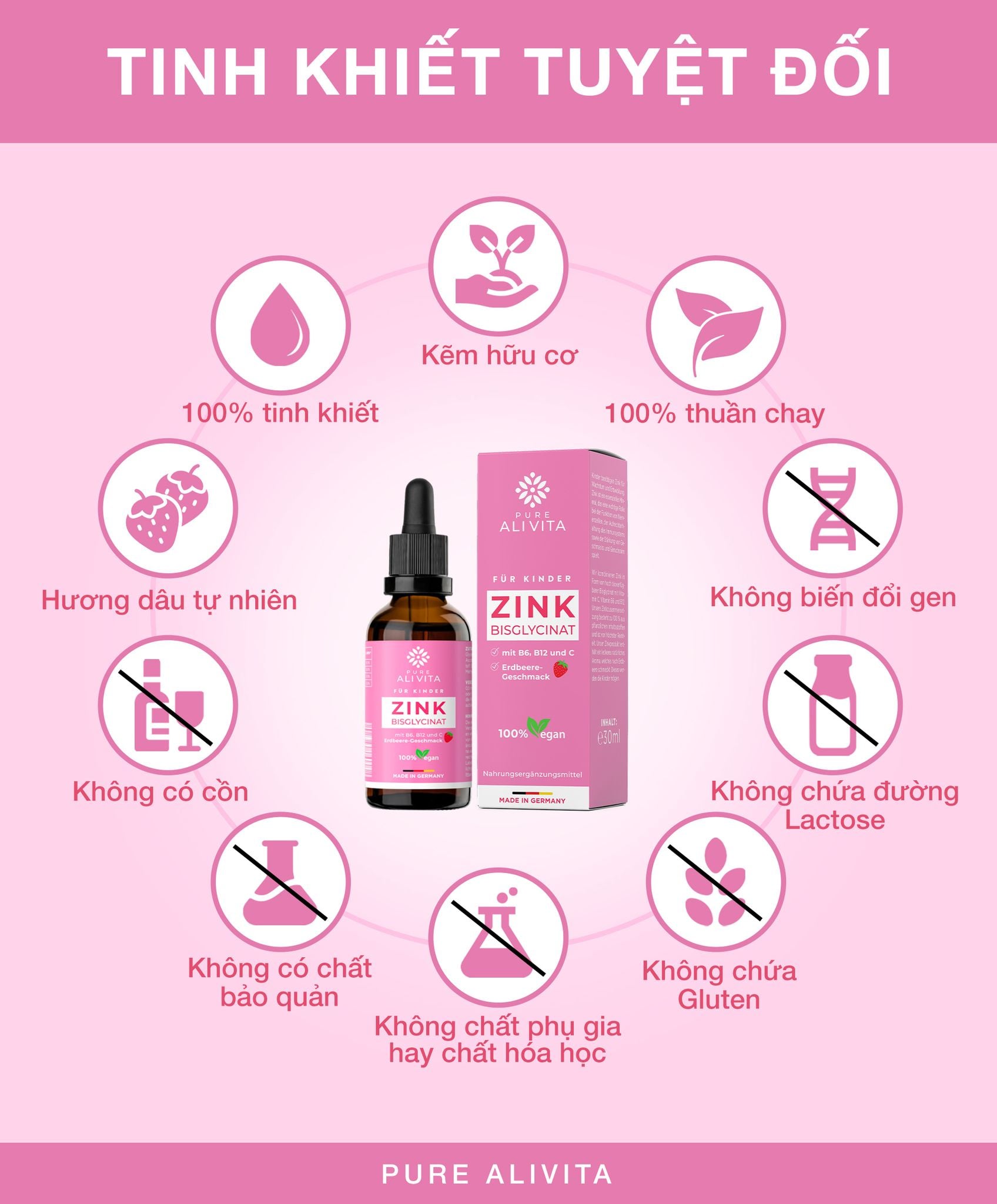 Tiêu Chuẩn Cao Trong Sản Xuất Kẽm Bisglycinate ALIVITA