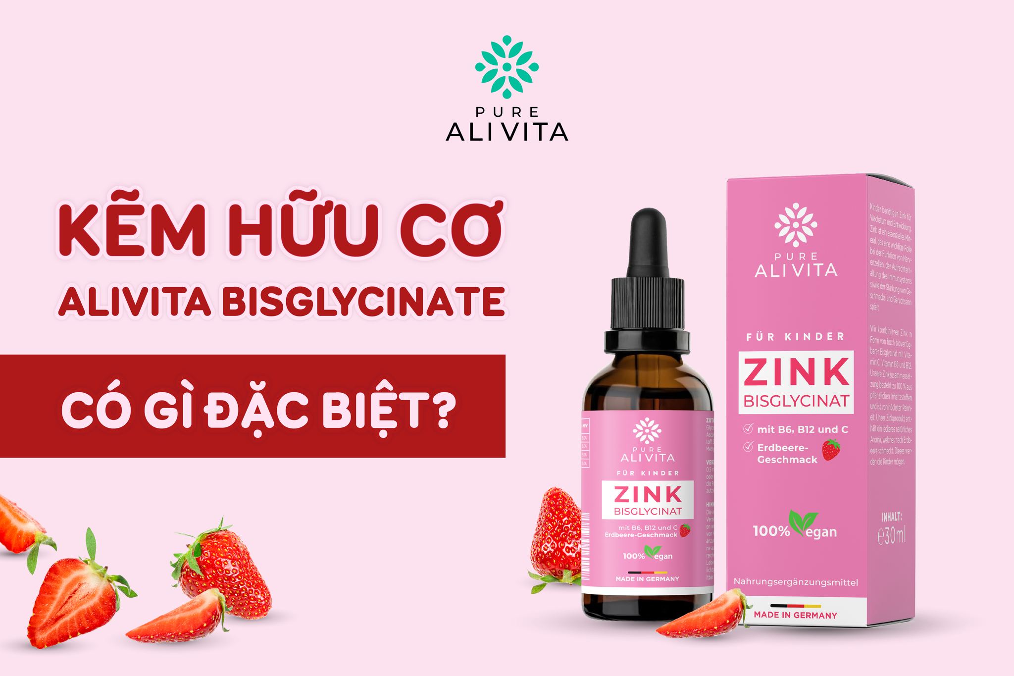 Kẽm hữu cơ ALIVITA Bisglycinate có gì đặc biệt?