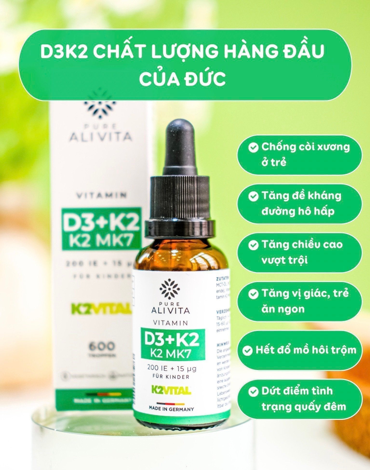 Tiêu chí lựa chọn Vitamin D3 cho trẻ