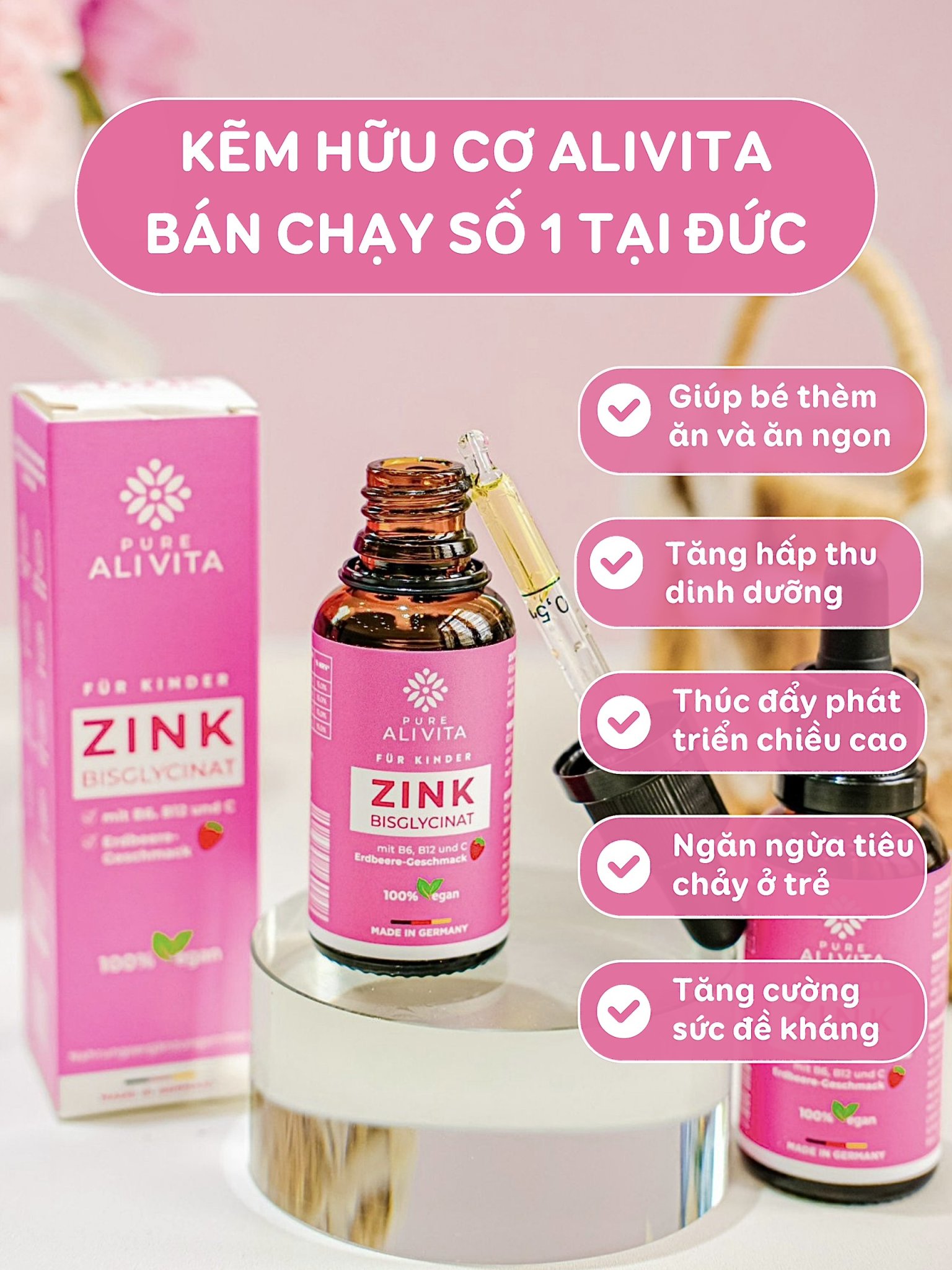 Kẽm hữu cơ nào tốt cho bé?