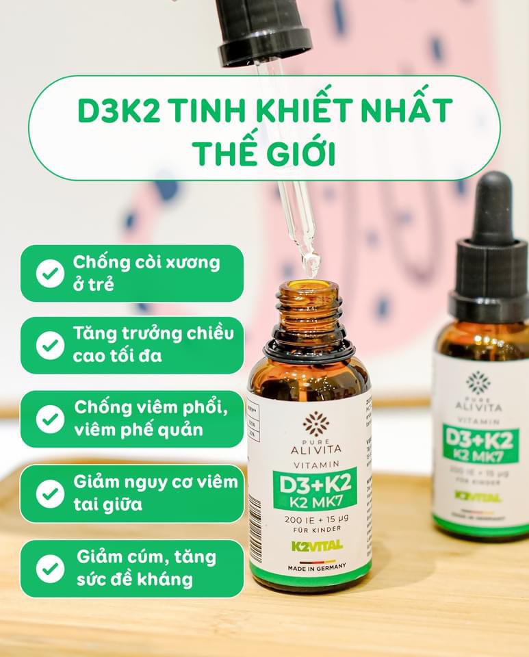D3K2 ALIVITA Có Gì Khác Với Các Dòng D3K2 Thông Thường