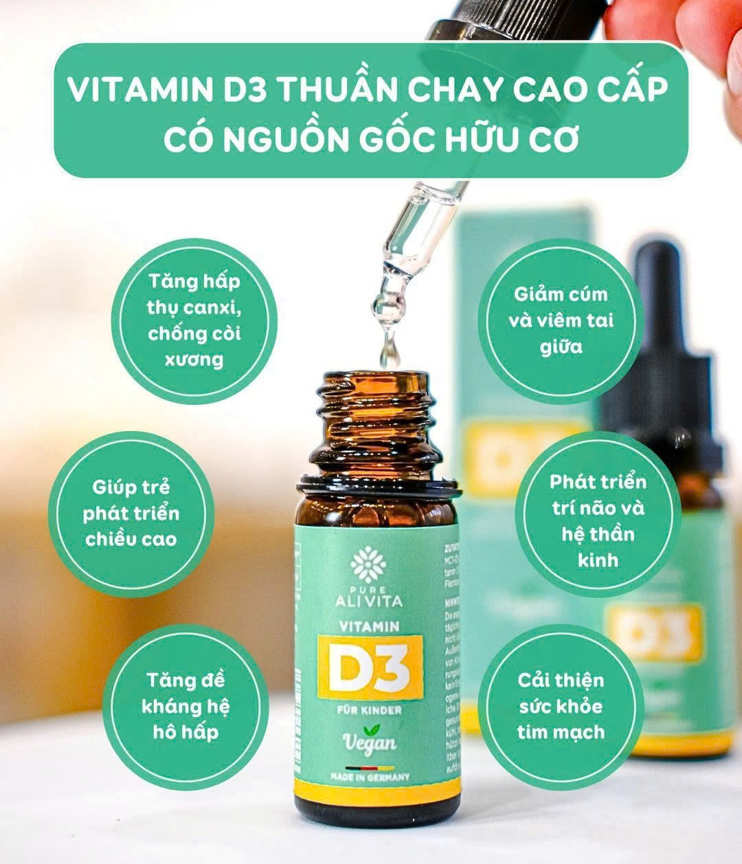 Review Vitamin D3 Thuần Chay ALIVITA Từ Địa Y
