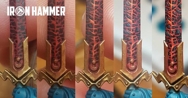 [Model Painting] Cách sơn kiếm 'dung nham' cho mô hình