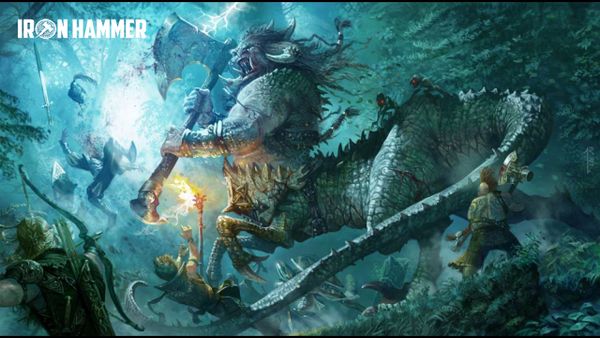 Dragon Ogor chiến đấu với những mạo hiểm giả cõi giới trong Warhammer Age of Sigmar