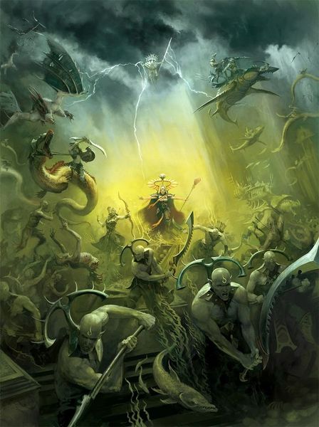 Tidecaster và Namari trong Warhammer Age of Sigmar