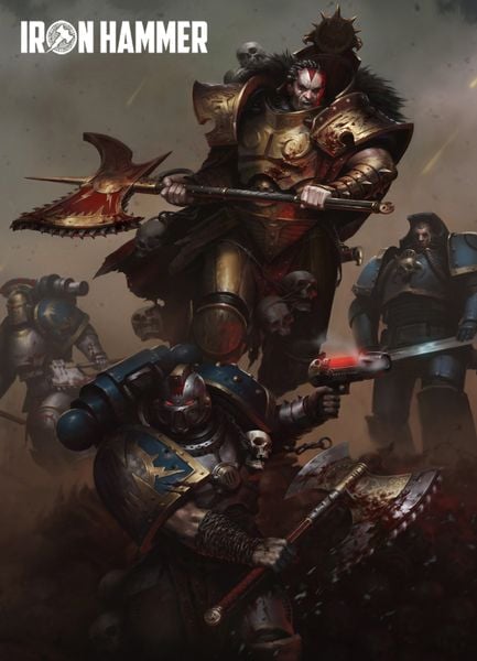 Angron và các Space Marine của quân đoàn World Eaters trong Warhammer 40K