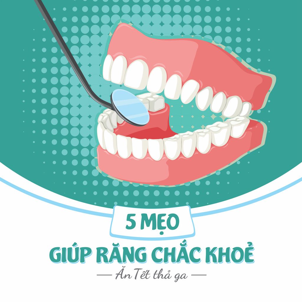 5 MẸO GIÚP RĂNG CHẮC KHOẺ - ĂN TẾT THẢ GA