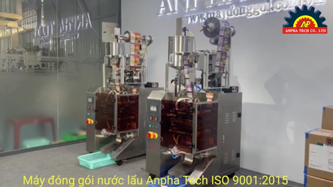 Máy đóng gói nước lẩu Anpha Tech ISO 9001:2015