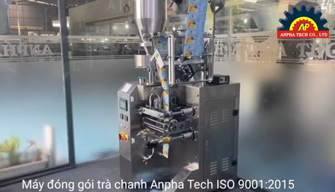 Máy đóng gói trà chanh Anpha Tech ISO 9001:2015