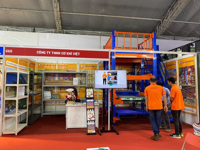 Kệ thép lắp ráp tại Triển Lãm Quốc Tế Vietbuild 2021 Lần 1 TP.HCM