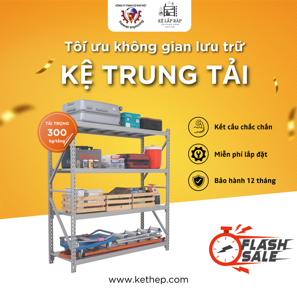Báo giá kệ trung tải 3 tầng, 4 tầng, 5 tầng Mới Nhất