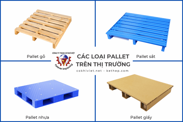 Các loại pallet phổ biến trên thị trường