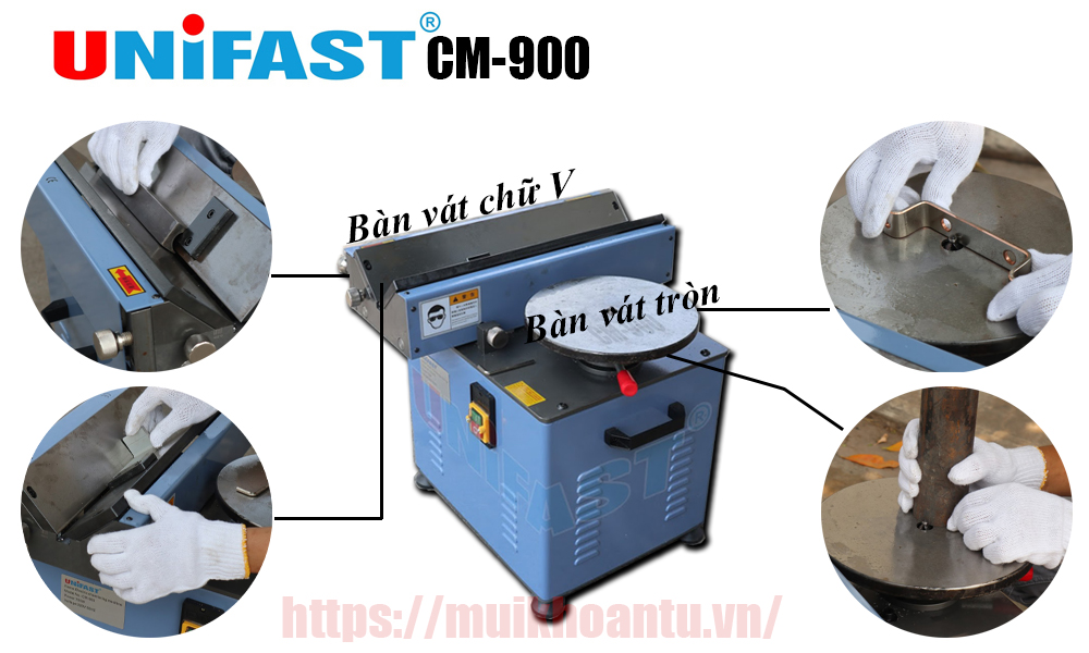 Máy vát mép kim loại UNifast CM-900