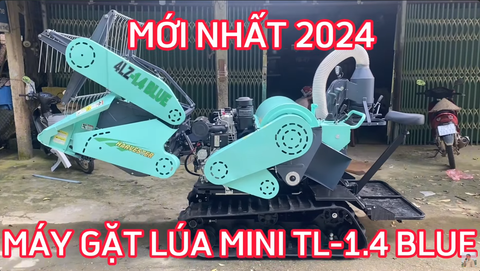 Máy gặt lúa mini TL-1.4 BLUE - Giải pháp đắc lực cho thu hoạch lúa trên mọi địa hình