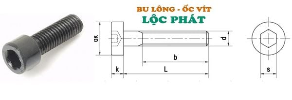 Bu lông lục giác chìm đầu trụ DIN 912