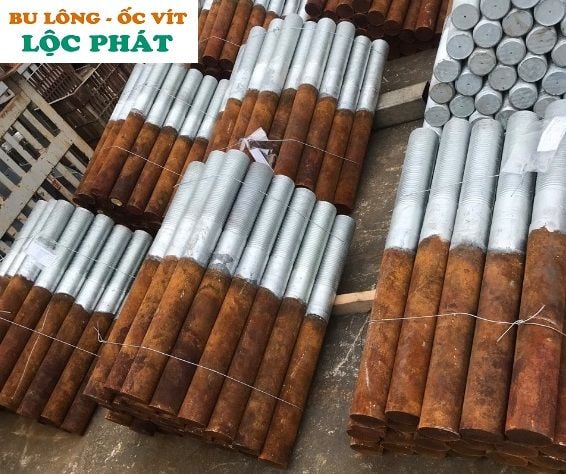 Bu lông neo móng mạ kẽm nhúng nóng đầu ren
