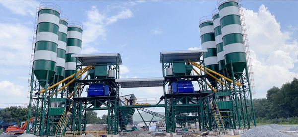 TRẠM TRỘN BÊ TÔNG CÔNG SUẤT 240 m3/h VÀ NỒI TRỘN BHS DKXS 3.0 - HĐH (7/2021)