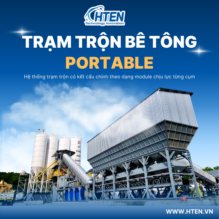 NHỮNG ĐIỀU CẦN BIẾT VỀ TRẠM TRỘN BÊ TÔNG PORTABLE
