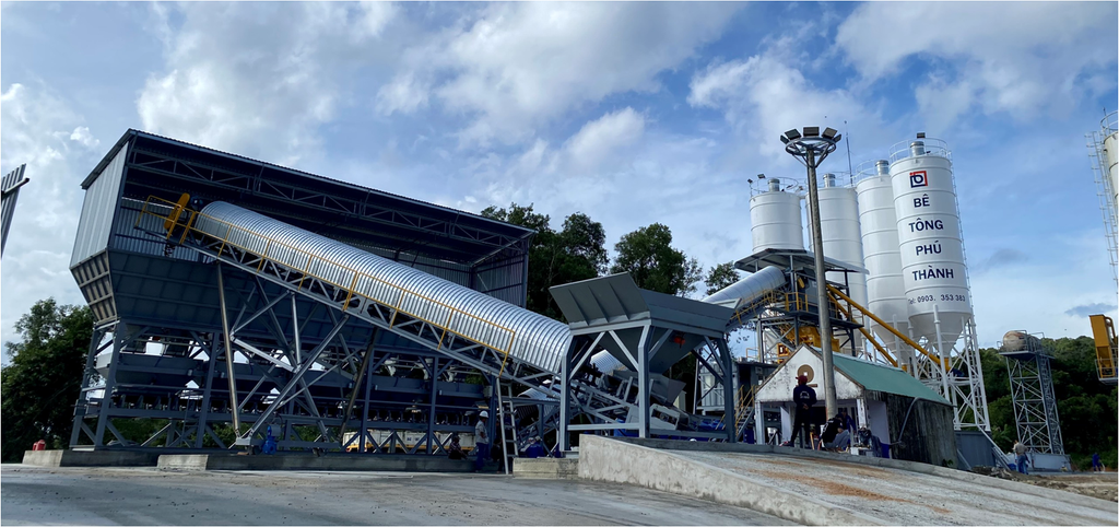 TRẠM TRỘN BÊ TÔNG KHÔNG MÓNG CÔNG SUẤT 150 M3/H - PHÚ THÀNH, PHÚ QUỐC (11/2022)