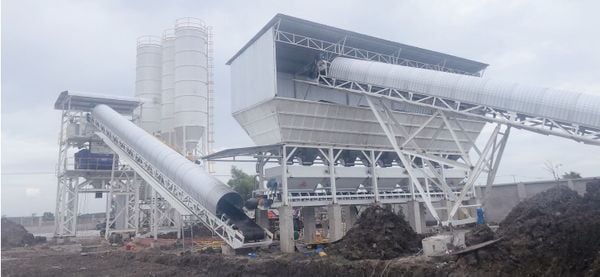 TRẠM TRỘN BÊ TÔNG CÔNG SUẤT 90 M3/H - PHÚ THÀNH (2020)